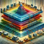 The Truth about the OSI Model -- an abstract illustration reflecting the concept of "Layers of Abstraction"